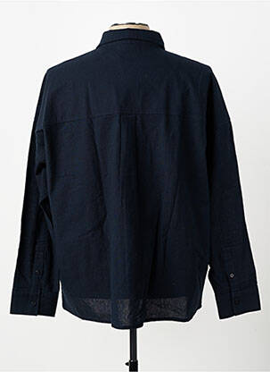 Veste casual fermeture boutonnée sur le devant bleu THINKING MU homme