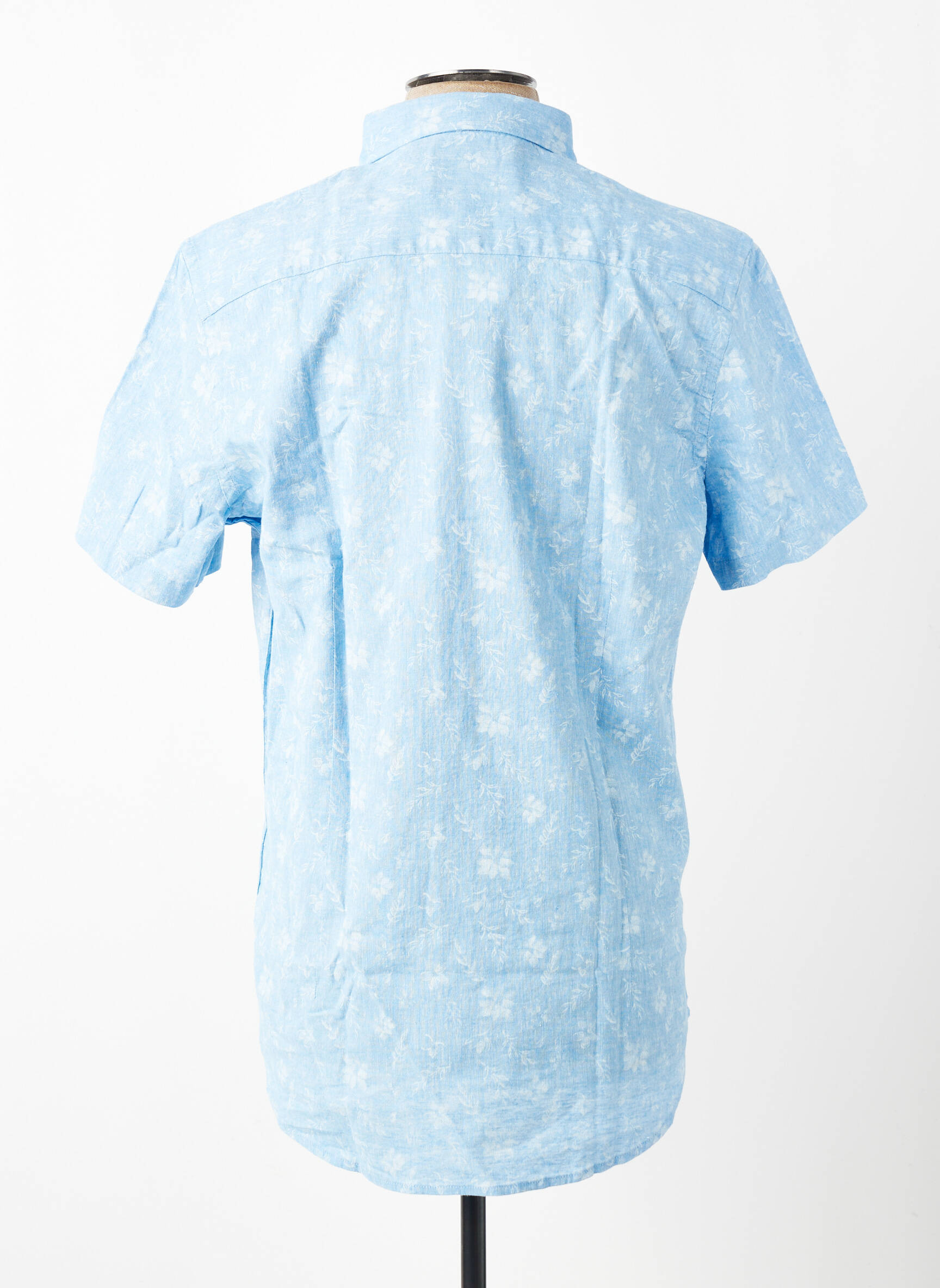 Chemise manches courtes coupe droite bleu NEW ZEALAND AUCKLAND homme