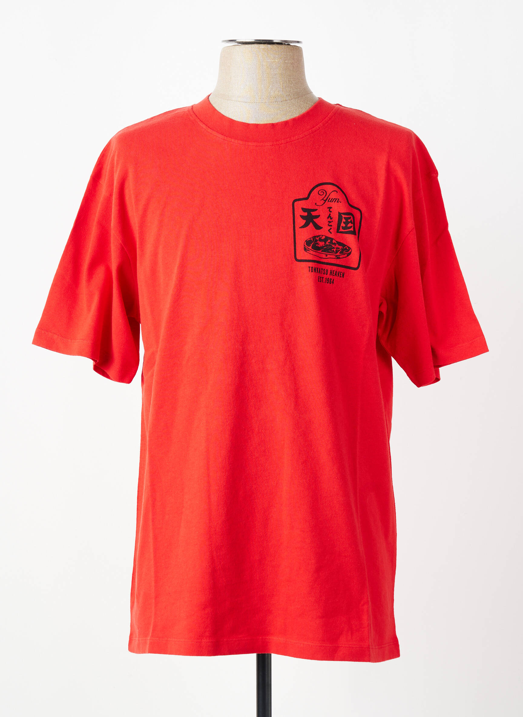 T-shirt coupe droite manches courtes rouge EDWIN homme