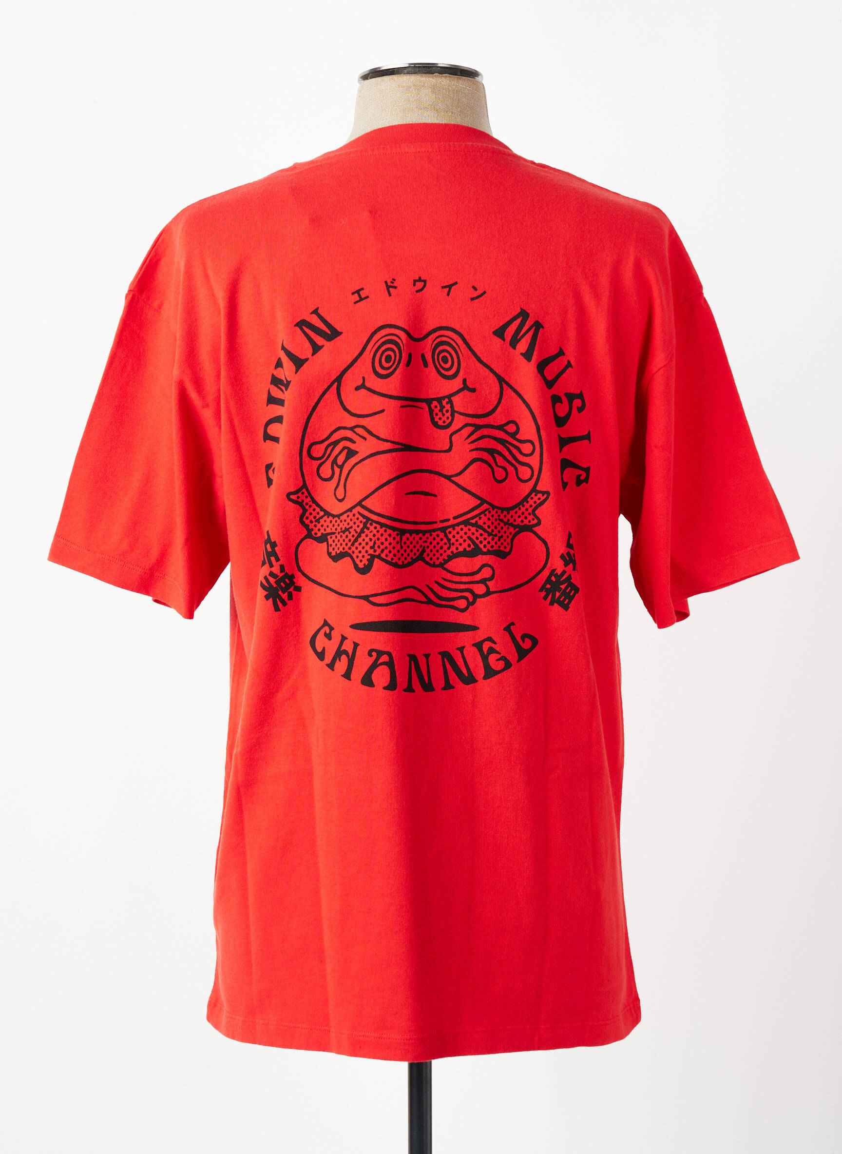 T-shirt stretch manches courtes rouge EDWIN homme