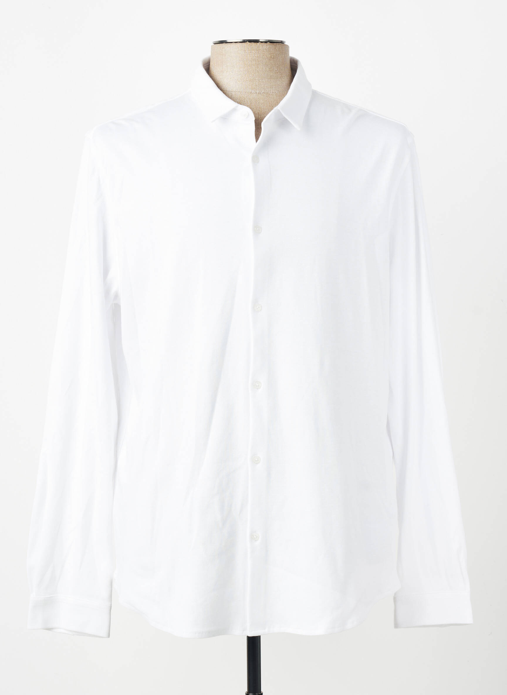 Chemise manches longues coupe cintrée blanc IKKS homme