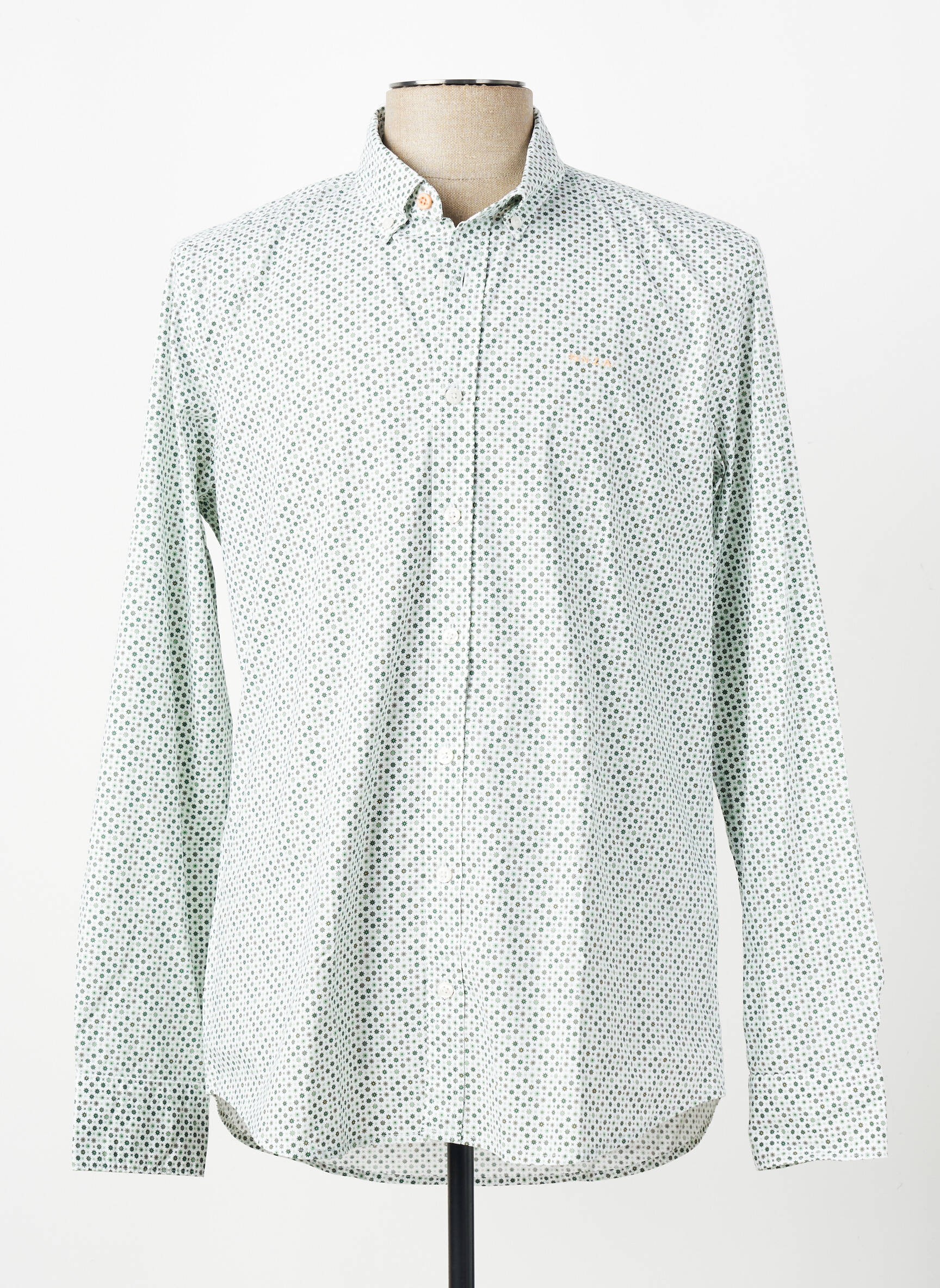 Chemise manches longues coupe cintrée vert NEW ZEALAND AUCKLAND homme