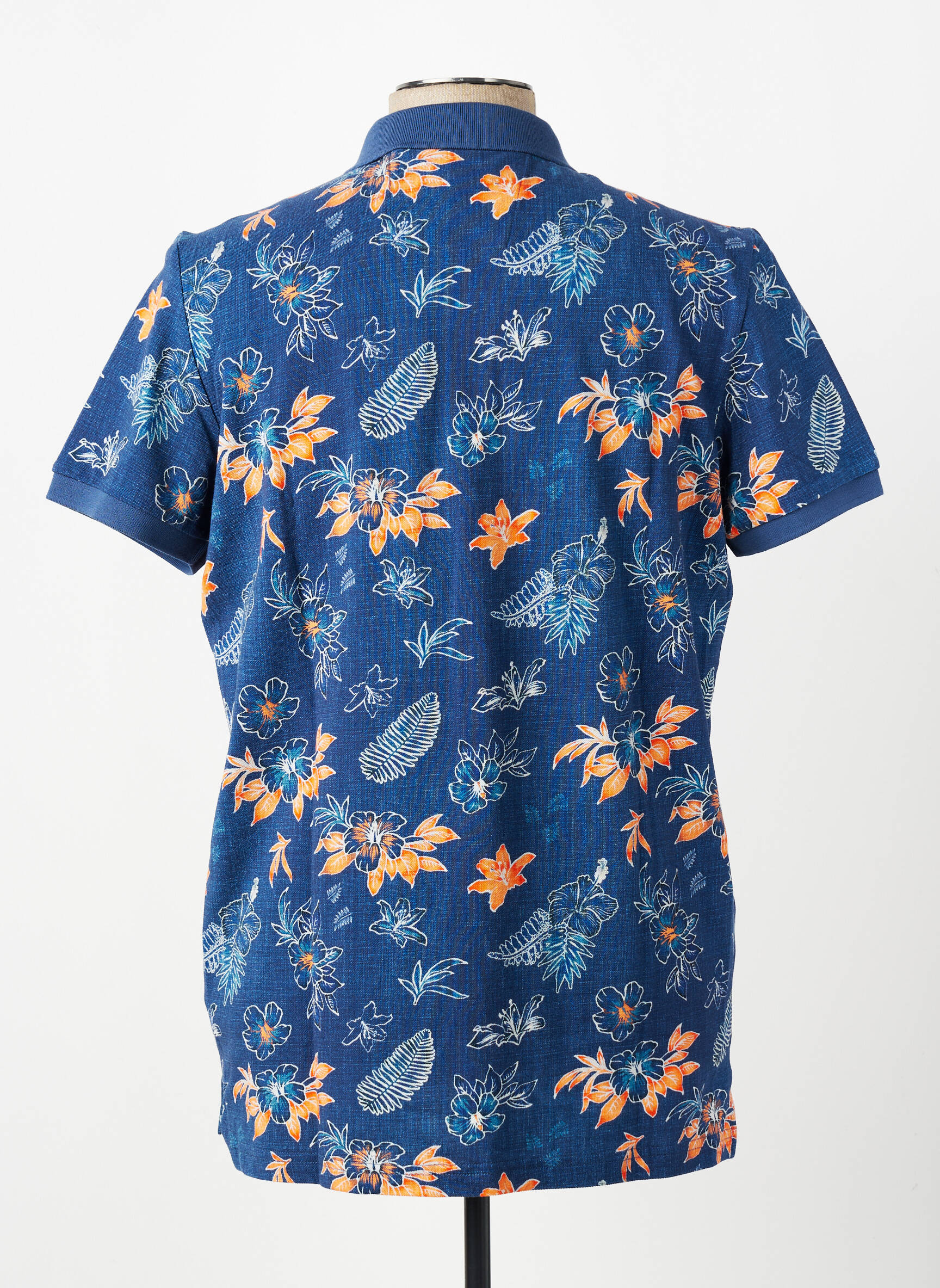 Polo stretch manches courtes bleu NEW ZEALAND AUCKLAND homme