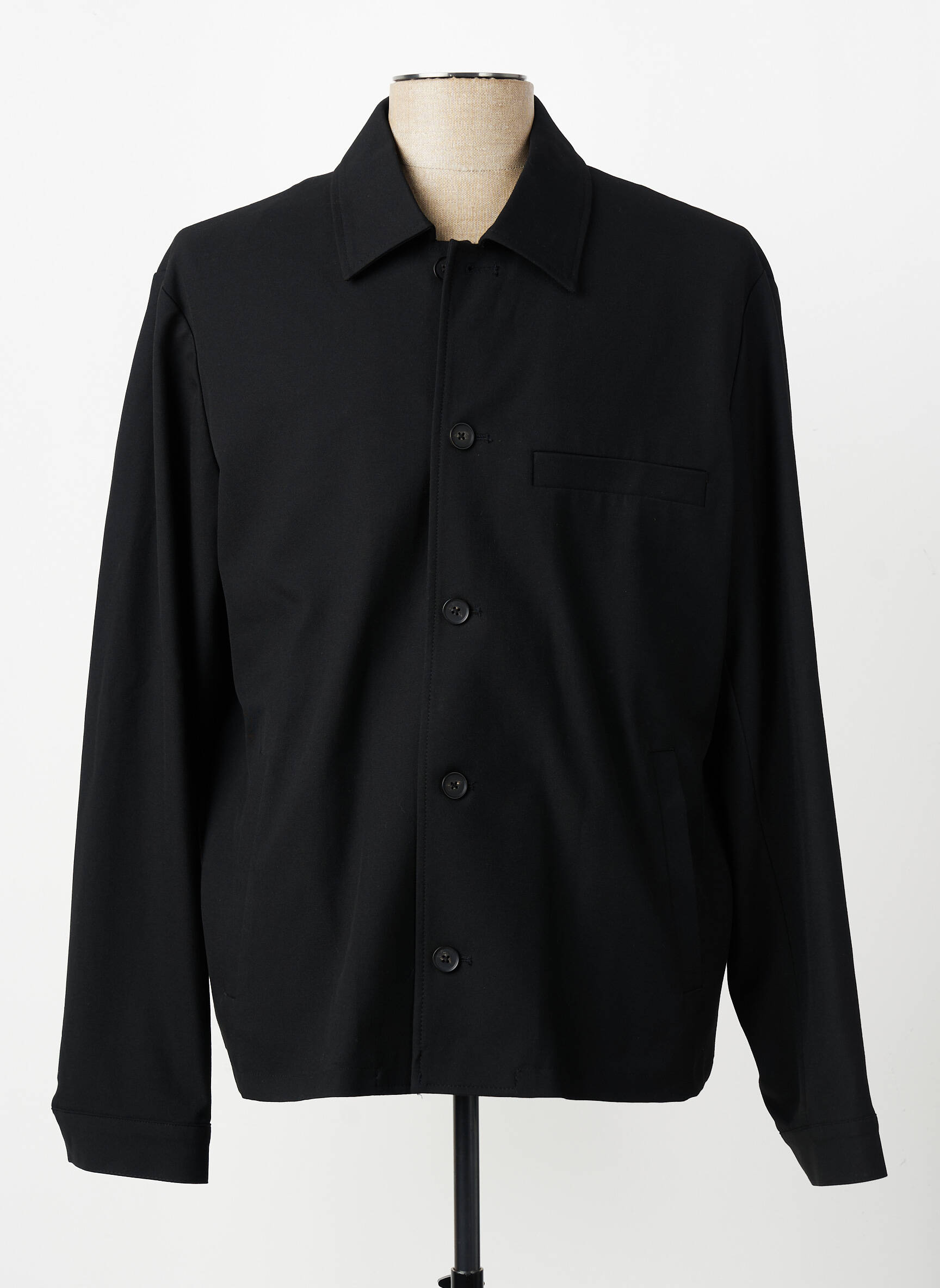 Veste casual fermeture boutonnée sur le devant noir SELECTED homme