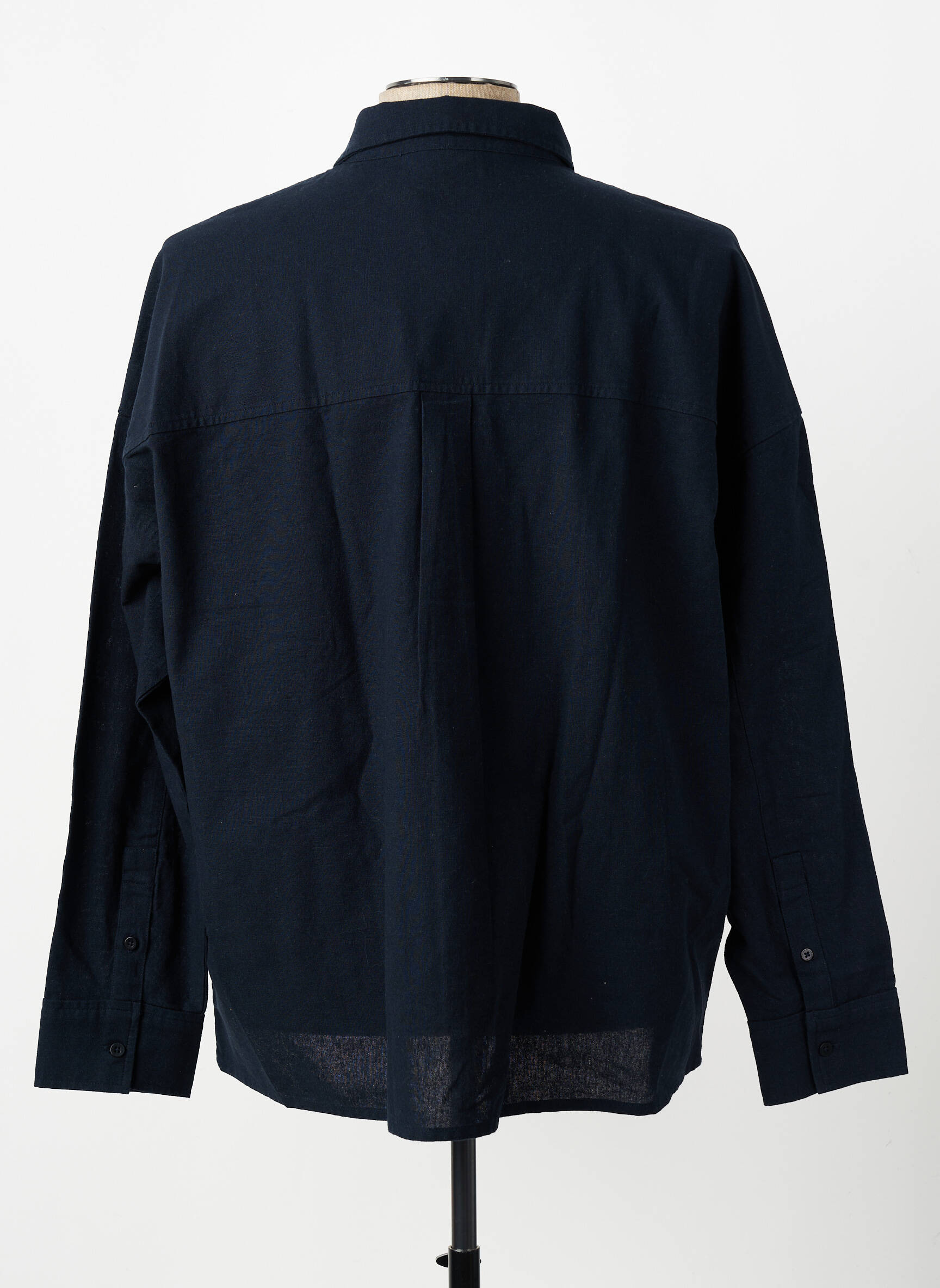 Veste casual fermeture boutonnée sur le devant bleu THINKING MU homme
