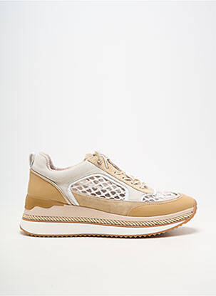 Baskets plateforme talon de 4 à 6cm beige MAM'ZELLE femme
