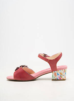 Sandales/nu pieds fermeture boucle(s) talon de 4 à 6cm rose LAURA VITA femme