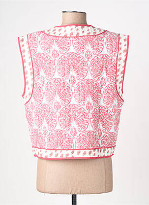 Gilet sans manche tissage matelassé rose VILA femme
