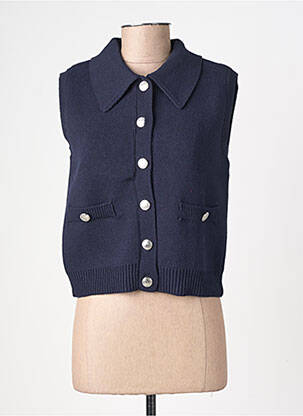 Gilet sans manche coupe cintrée bleu VILA femme