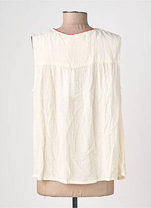 Top coupe fluide sans manche beige VILA femme