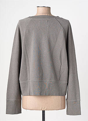 Sweat-shirt stretch manches longues gris LEON & HARPER femme