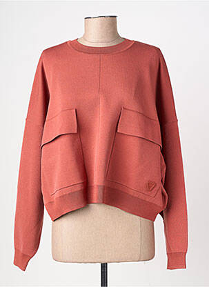 Pull stretch manches longues orange GERTRUDE femme