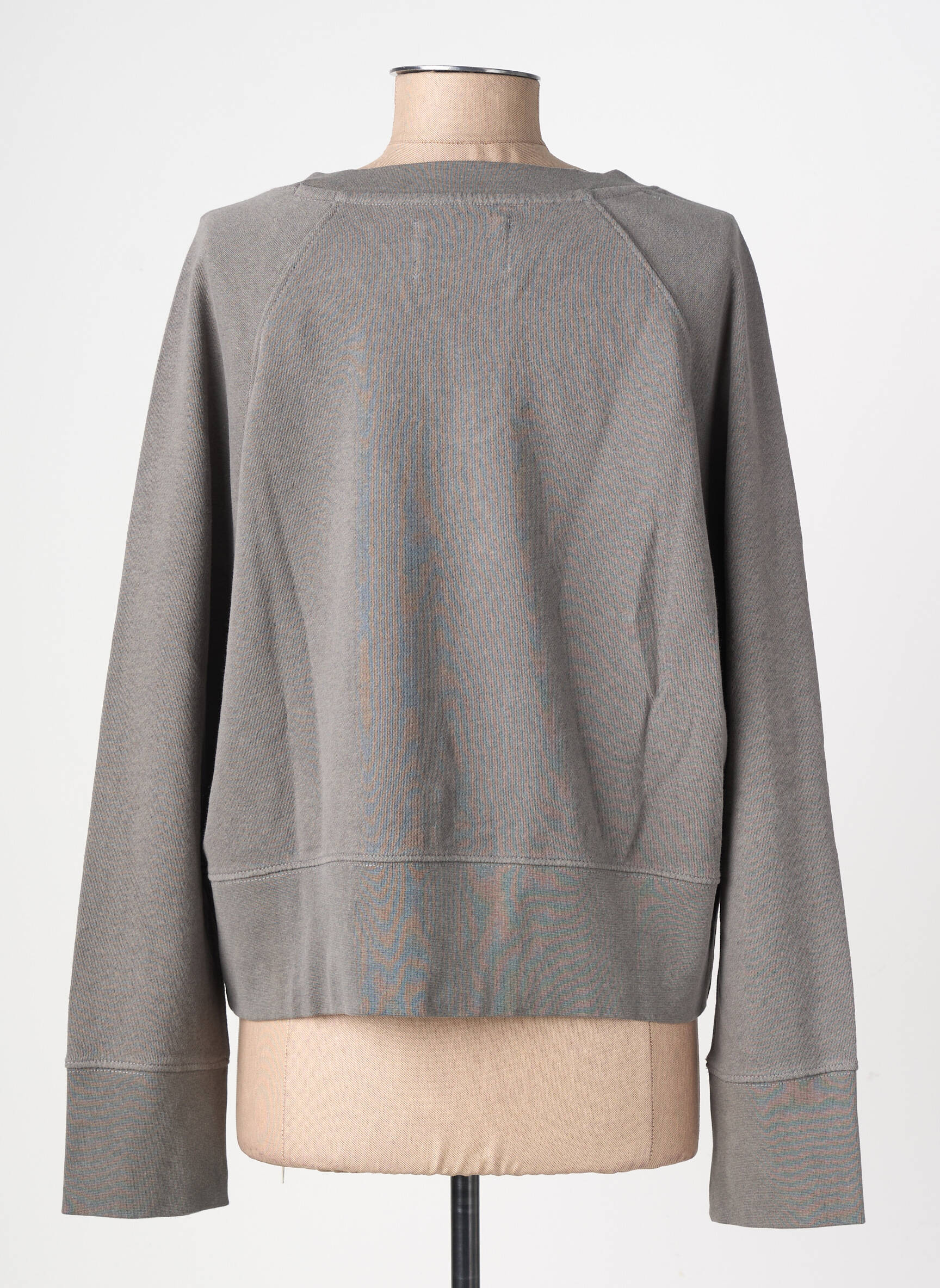 Sweat-shirt stretch manches longues gris LEON & HARPER femme
