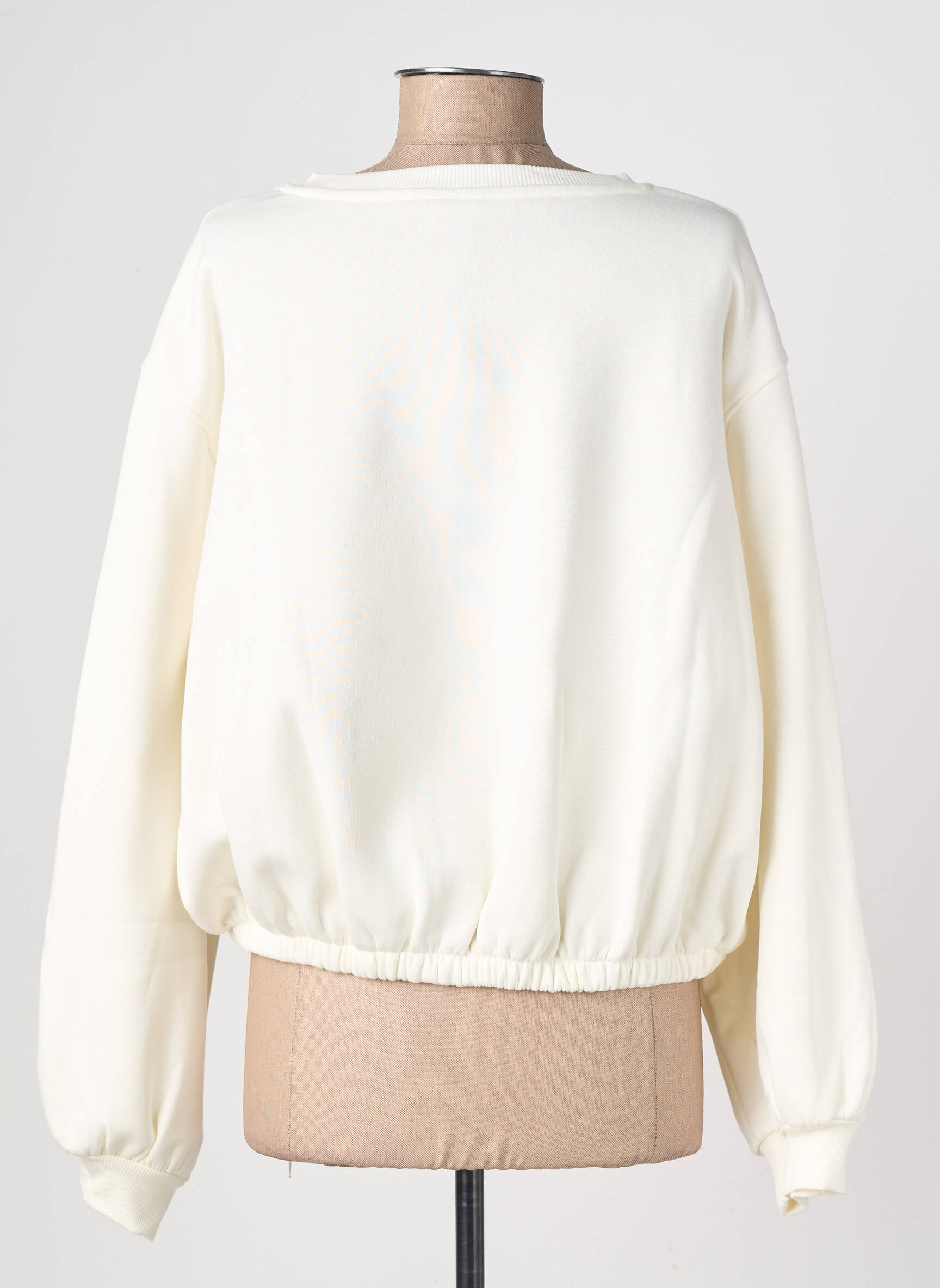 Sweat-shirt stretch manches longues beige HPDP (HYPE DROP) femme