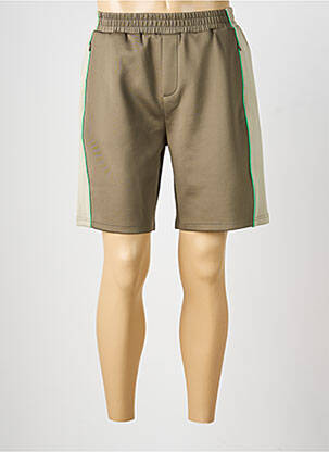 Bermuda taille élastique taille normale vert GERTRUDE homme