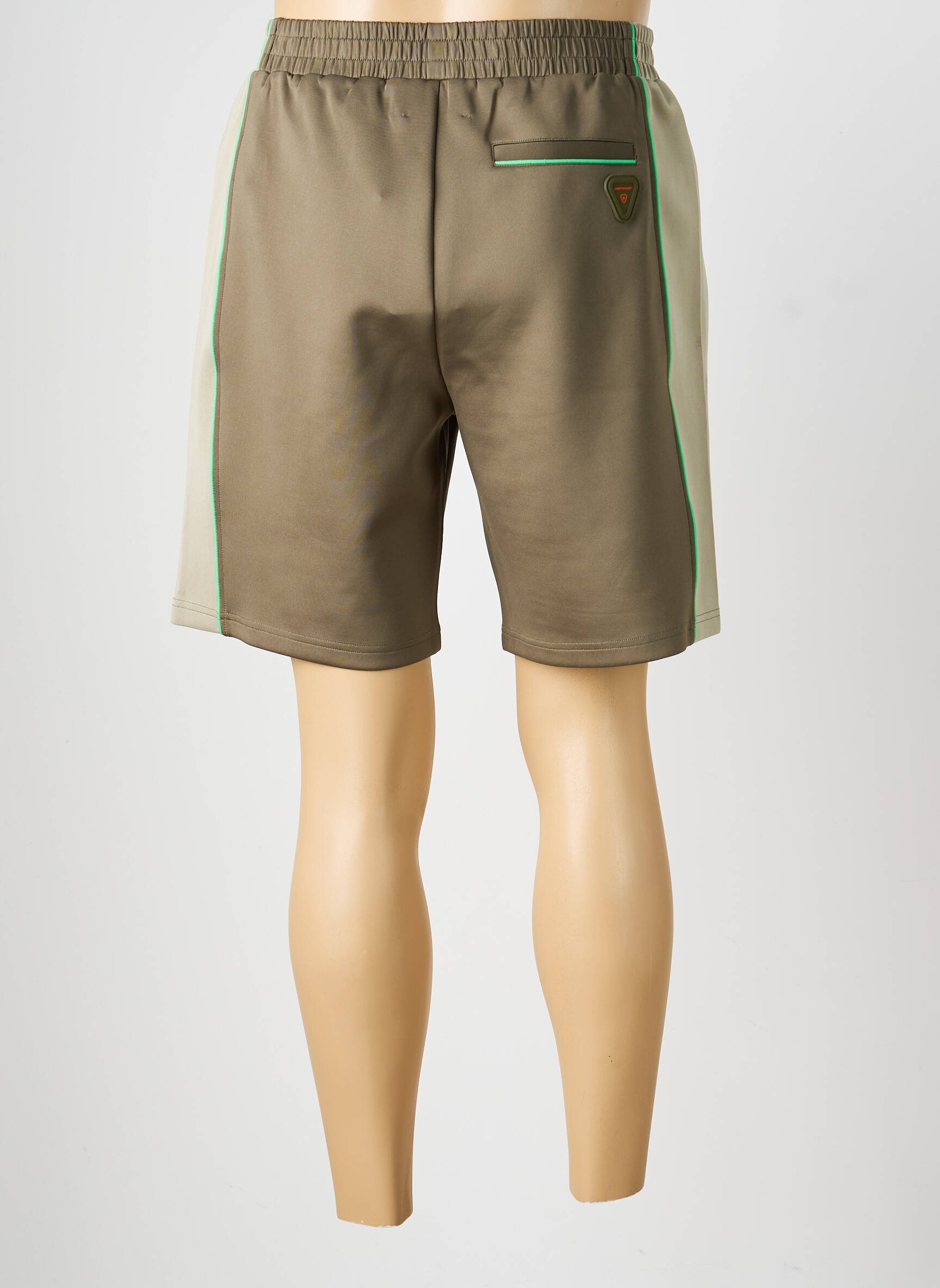 Bermuda taille élastique taille normale vert GERTRUDE homme