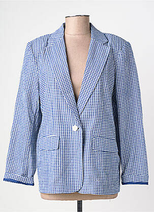 Blazer poches bleu ICHI femme