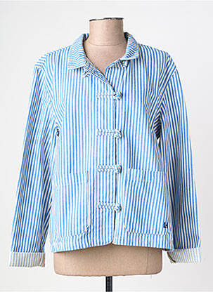 Veste casual coupe droite bleu LEON & HARPER femme
