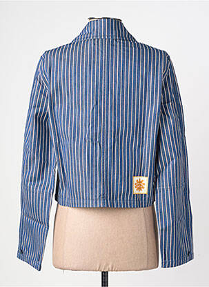 Veste casual coupe droite bleu LEON & HARPER femme