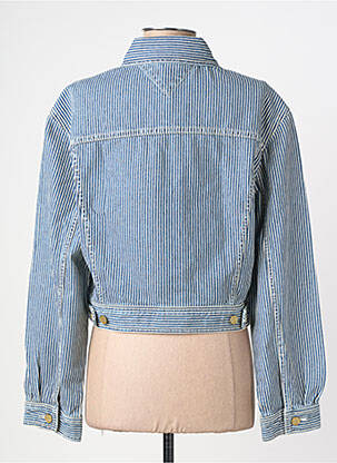 Veste casual poignets boutonnés avec fente bleu TOMMY HILFIGER femme