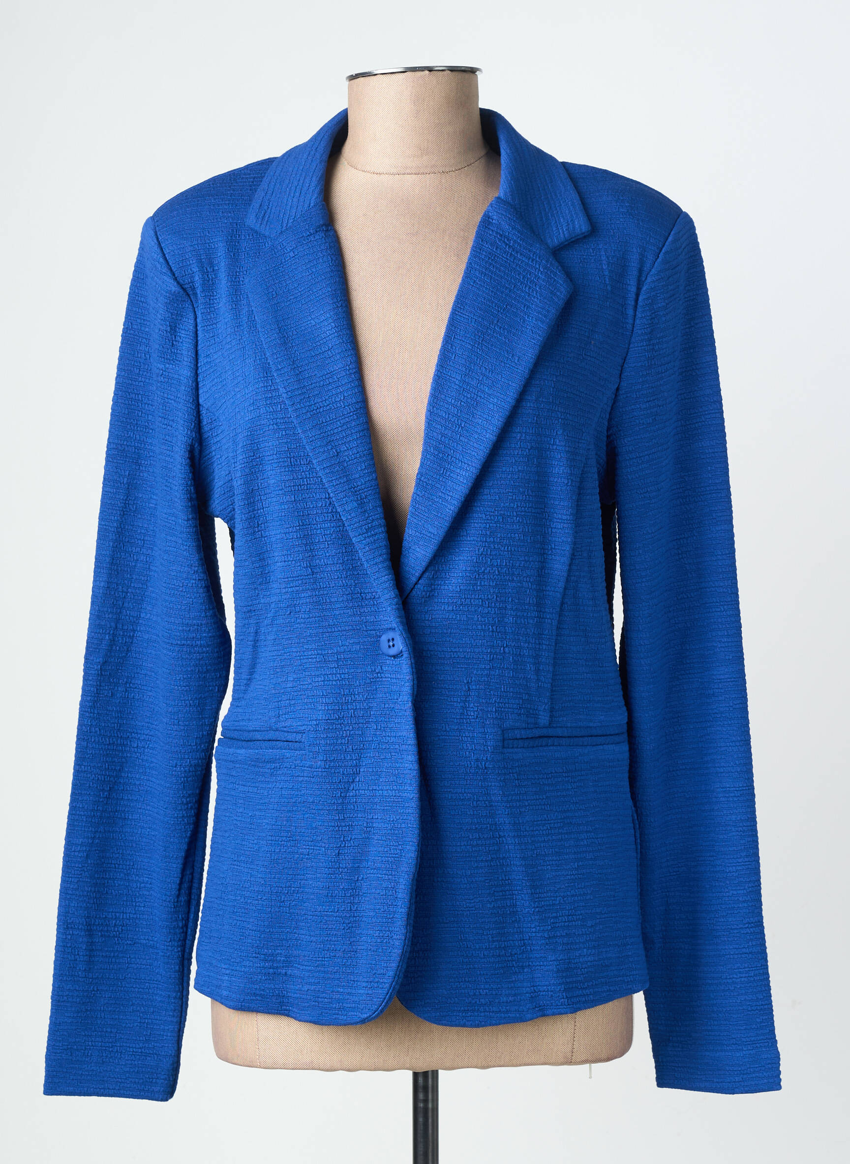 Blazer fausses poches bleu ICHI femme