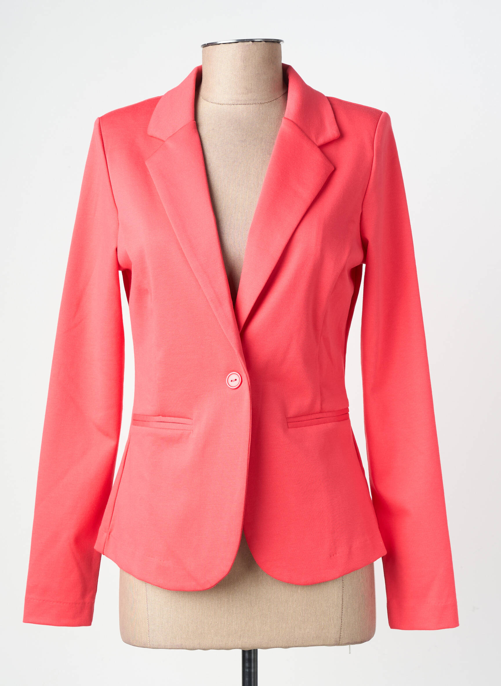 Blazer poches rose ICHI femme