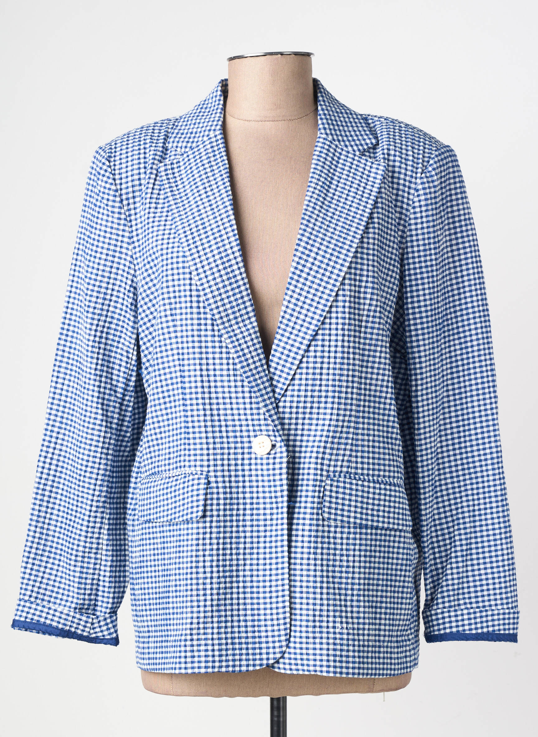 Blazer poches bleu ICHI femme