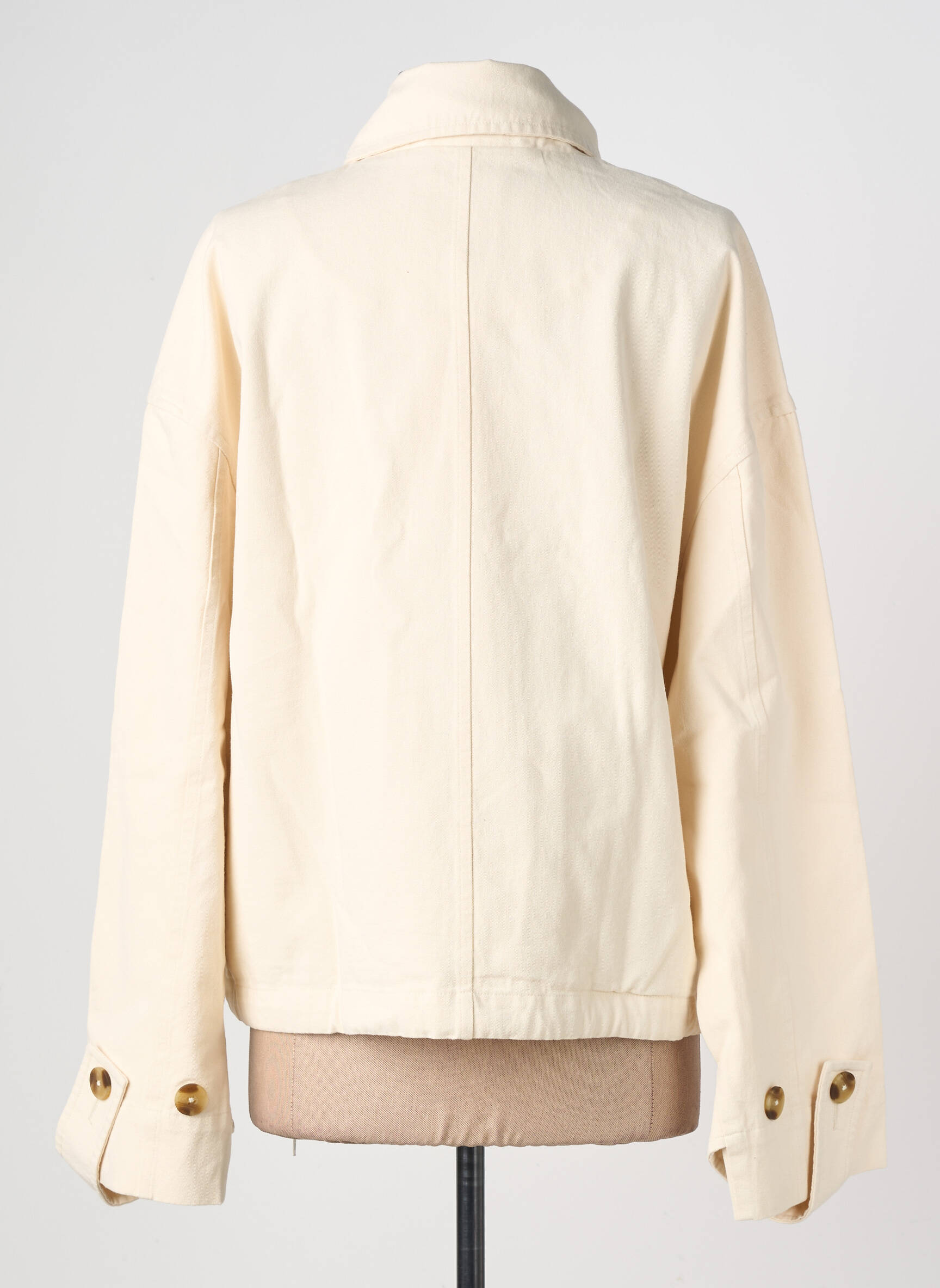 Veste casual poches beige THINKING MU femme