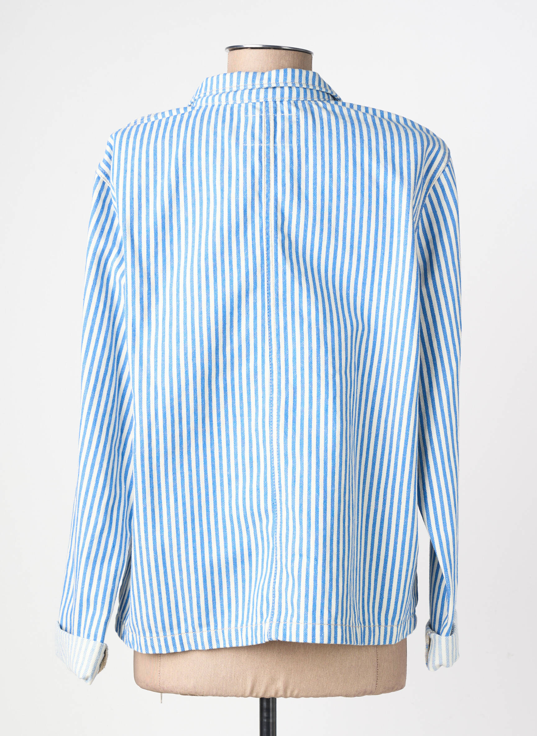Veste casual coupe droite bleu LEON & HARPER femme