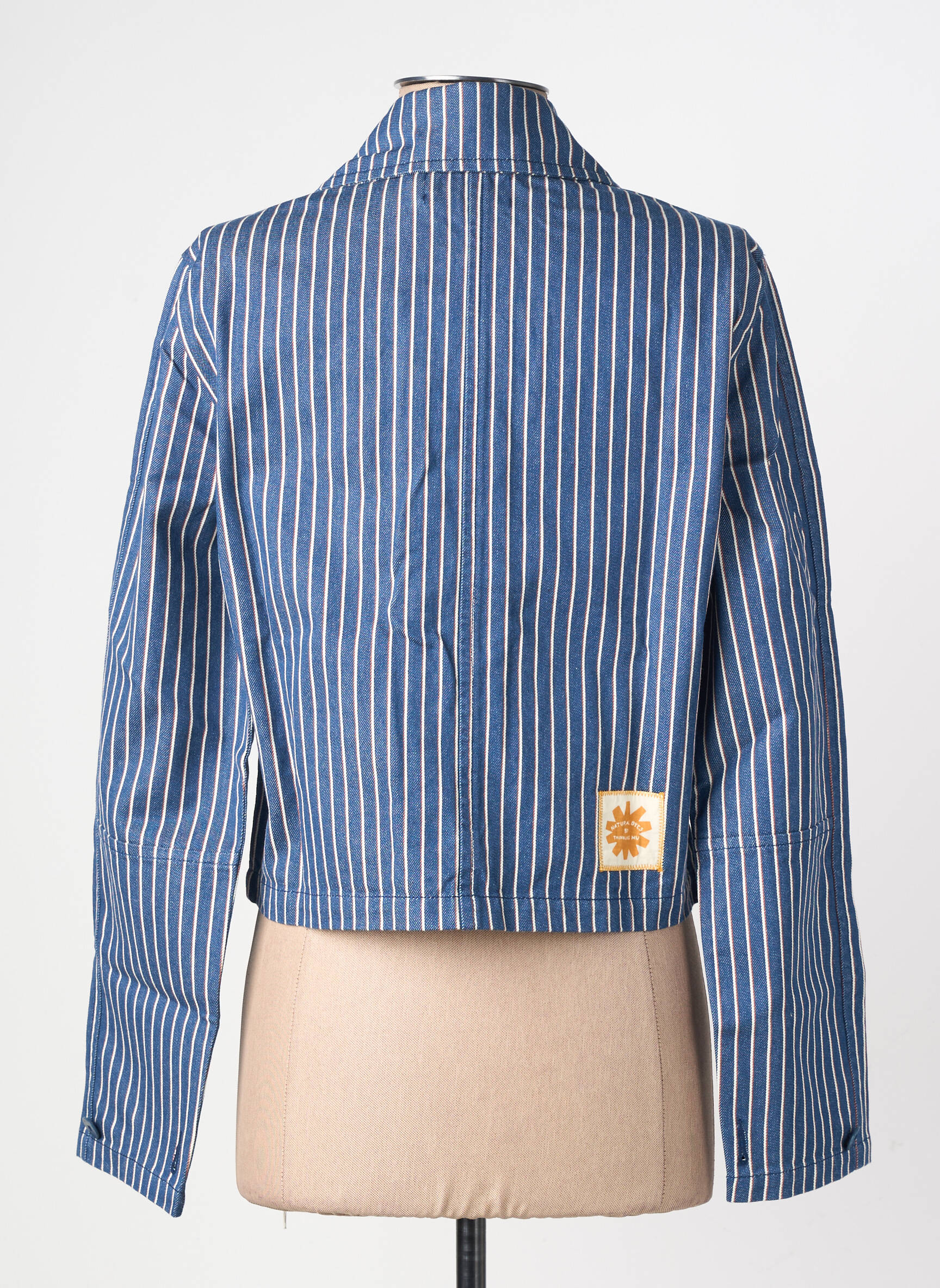 Veste casual coupe droite bleu LEON & HARPER femme