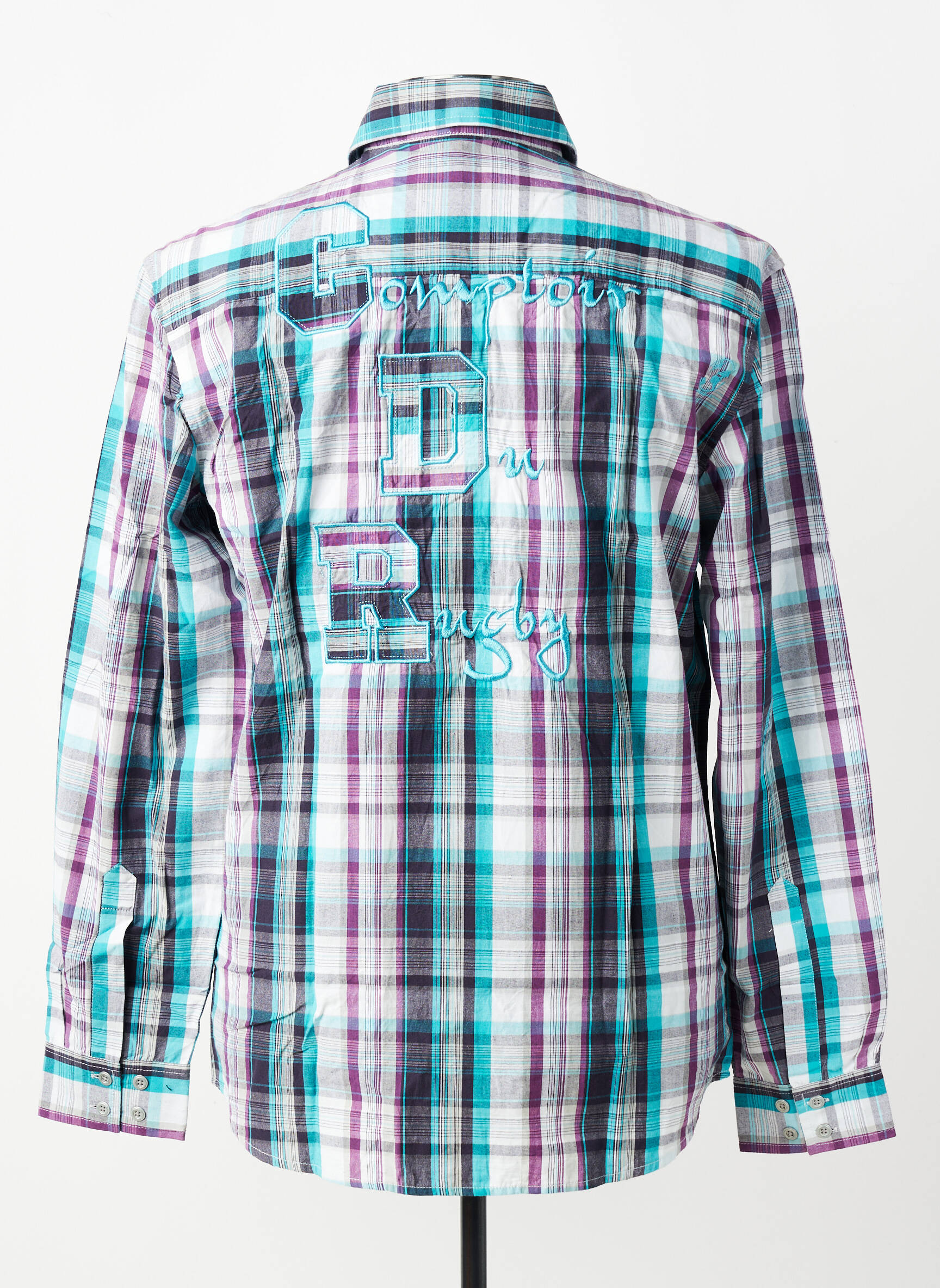 Chemise manches longues manches longues bleu COMPTOIR DU RUGBY homme
