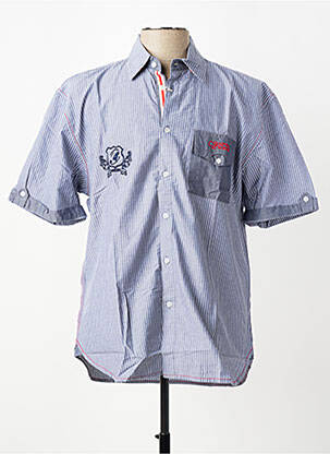 Chemise manches courtes poches poitrine bleu COMPTOIR DU RUGBY homme