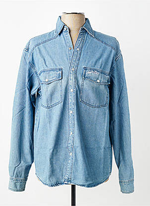 Chemise manches longues manches longues bleu fonce ERIC TABARLY homme