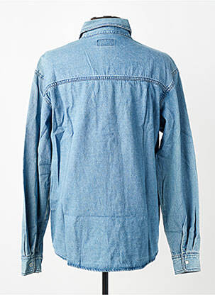 Chemise manches longues manches longues bleu fonce ERIC TABARLY homme