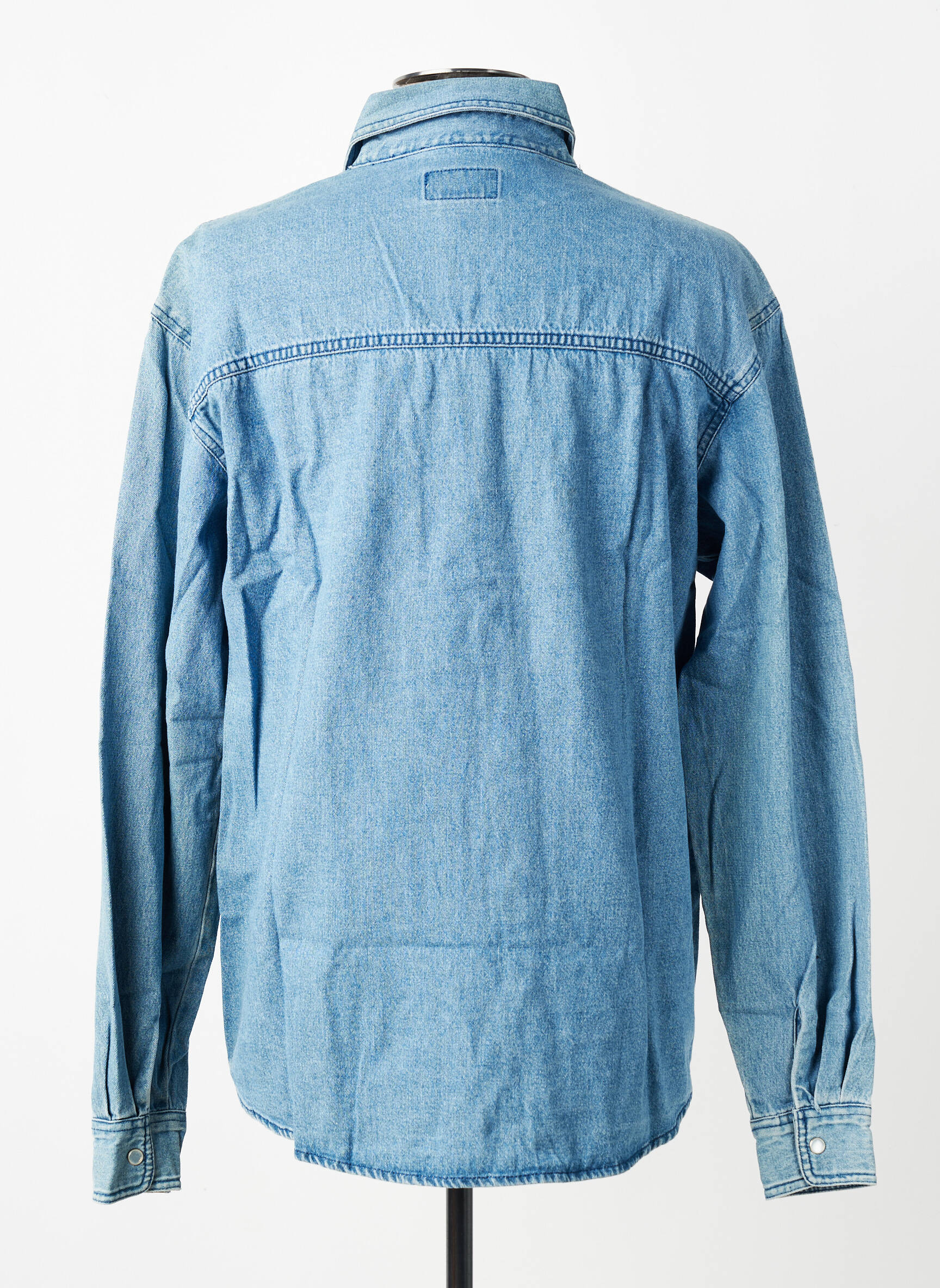 Chemise manches longues manches longues bleu fonce ERIC TABARLY homme