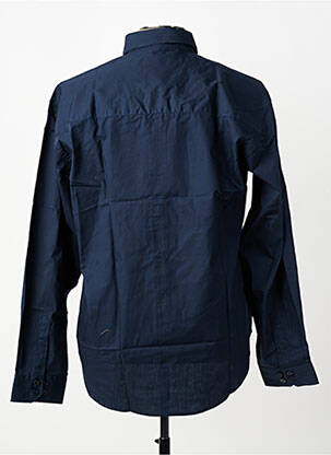 Chemise manches longues coupe droite bleu COMPAGNIE DU SUD OUEST BY 15 & 13 homme