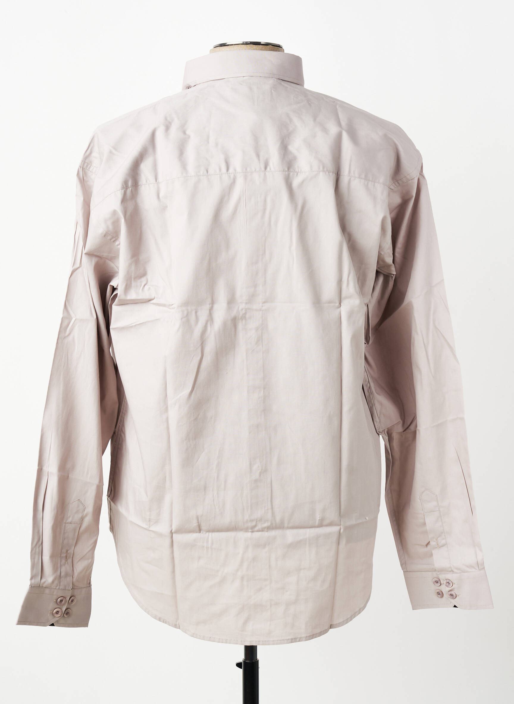 Chemise manches longues coupe droite beige COMPAGNIE DU SUD OUEST BY 15 & 13 homme