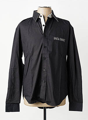 Chemise manches longues manches longues noir HAKA DANCE homme