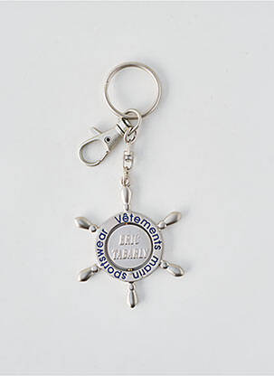 Porte-clé argent ERIC TABARLY homme