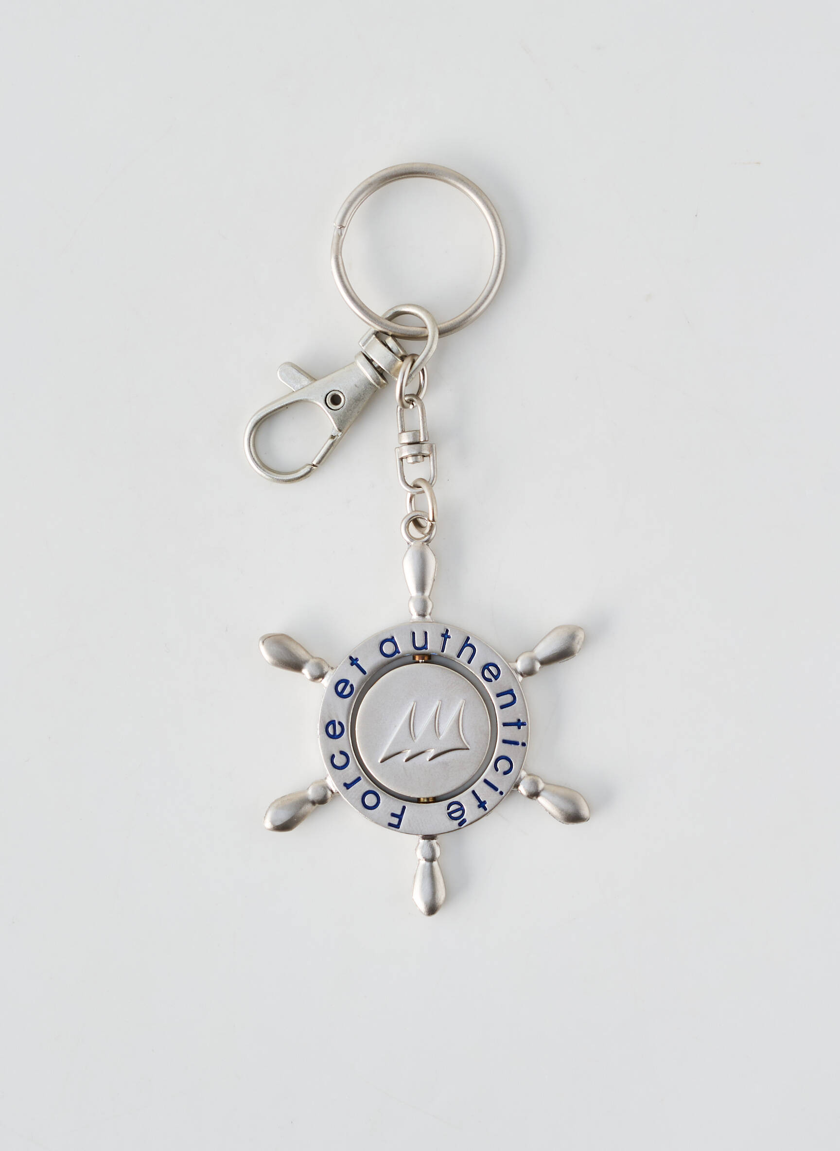 Porte-clé argent ERIC TABARLY homme