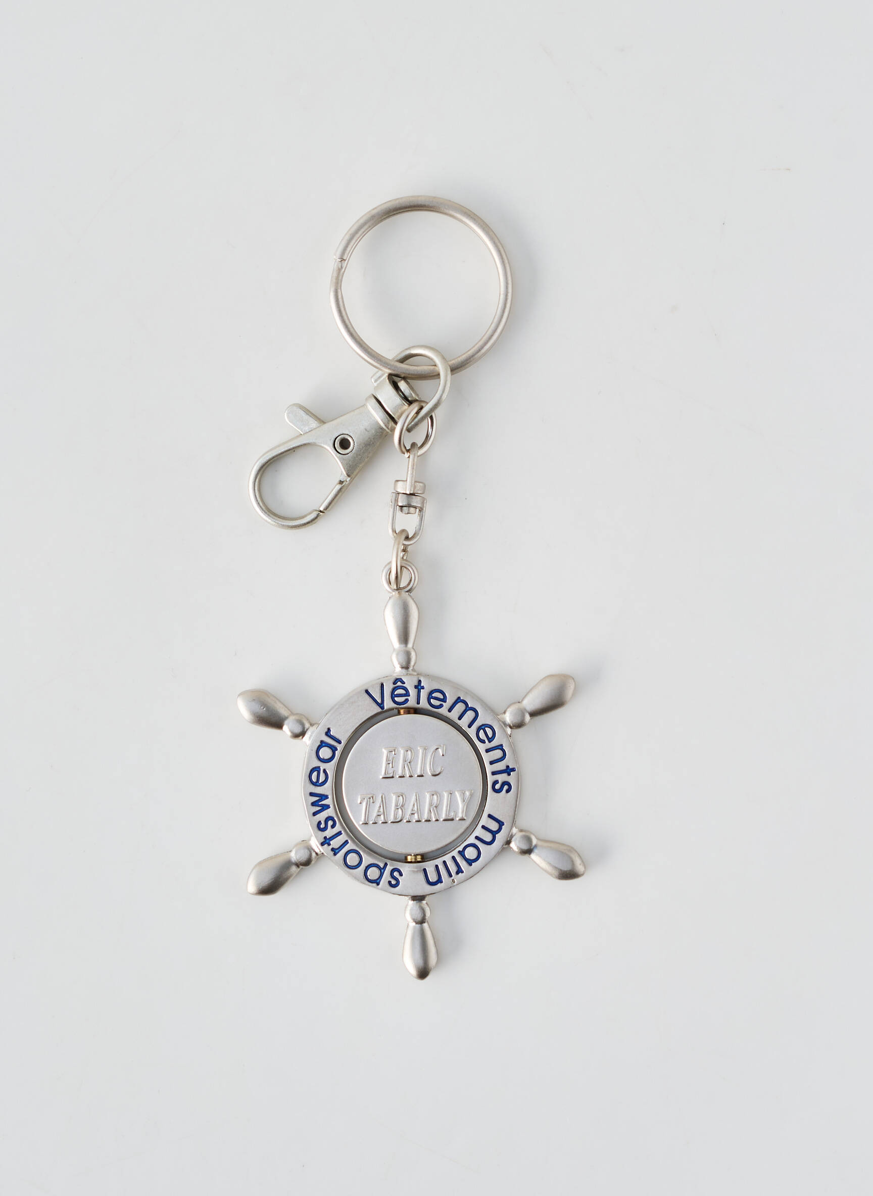 Porte-clé argent ERIC TABARLY homme