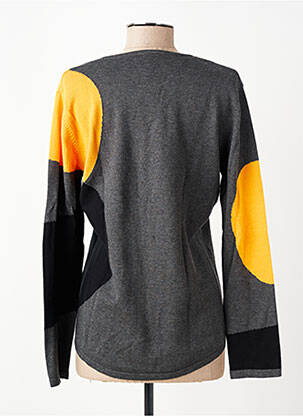 Pull tissage chiné manches longues gris MARBLE femme