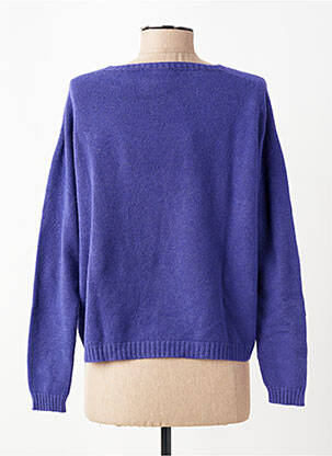 Pull stretch manches longues violet L'ATELIER D'ANNA femme