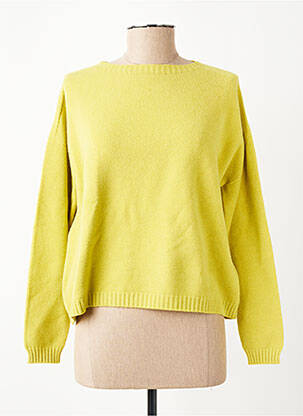 Pull stretch manches longues vert L'ATELIER D'ANNA femme