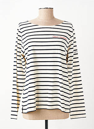 T-shirt manches longues manches longues beige MAT DE MISAINE femme