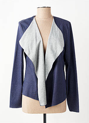 Gilet manches longues stretch bleu BETTY BARCLAY femme