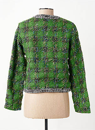 Veste chic poches vert AGATHE & LOUISE femme