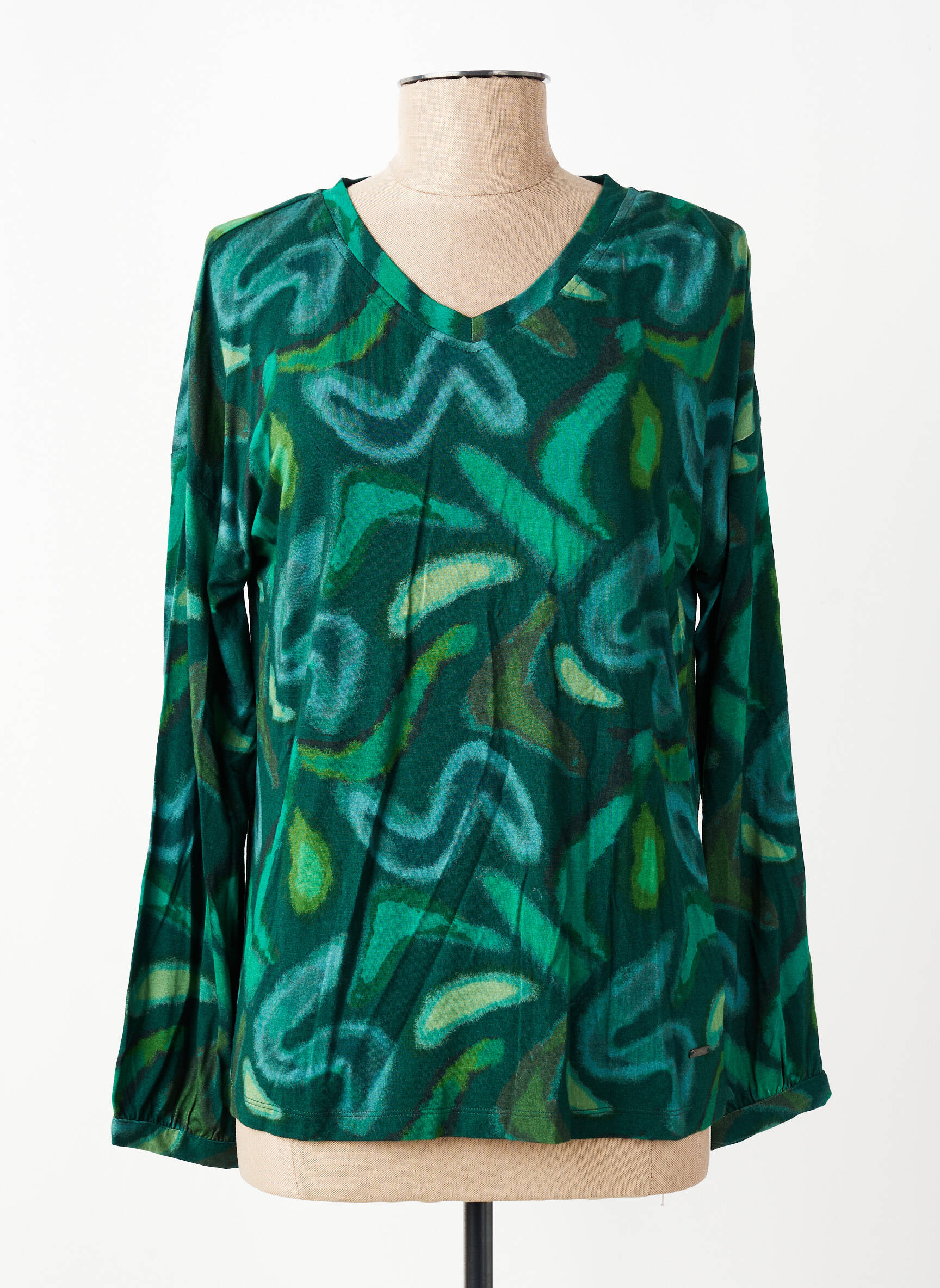 T-shirt manches longues manches longues vert AGATHE & LOUISE femme