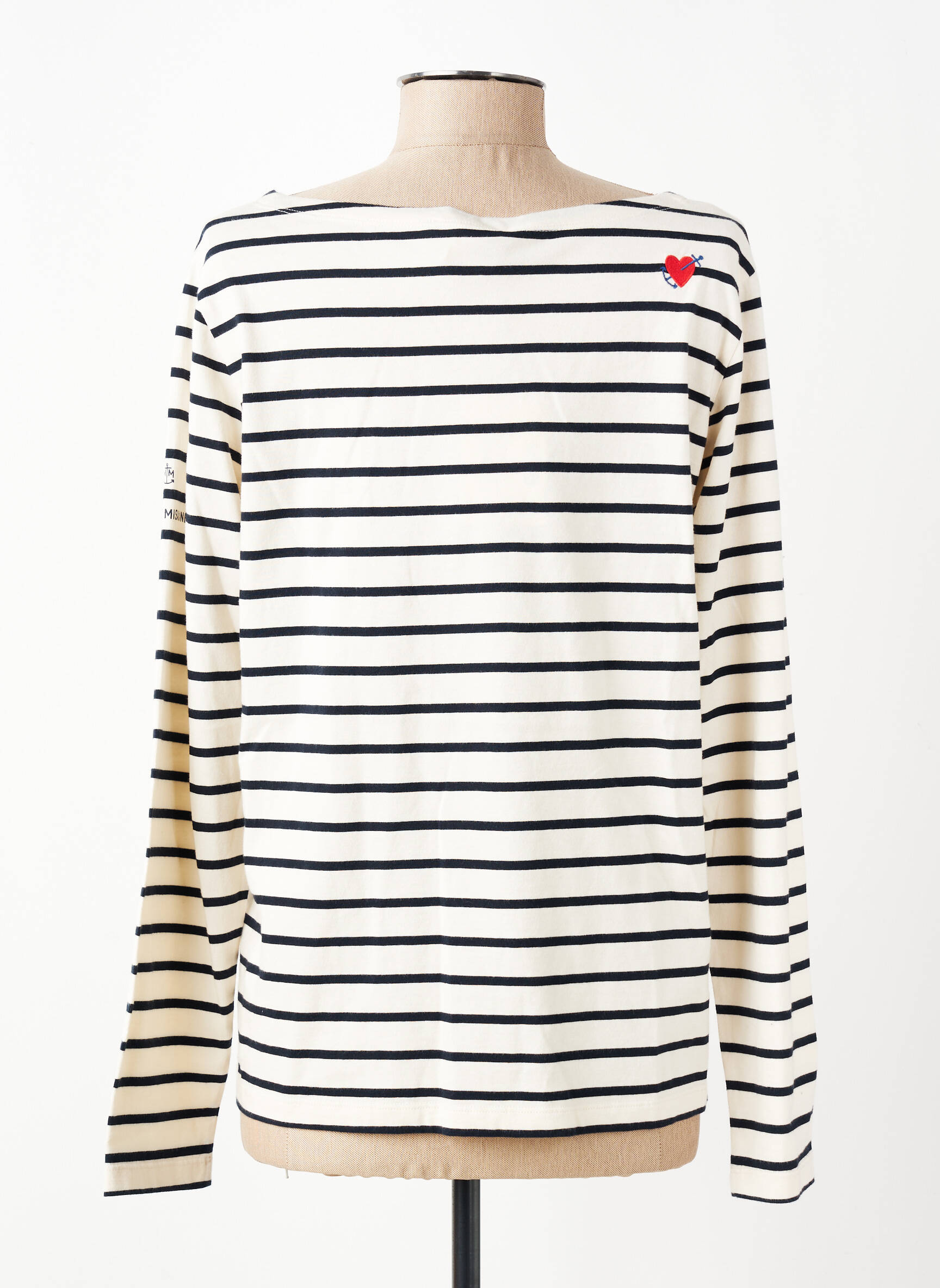 T-shirt manches longues manches longues beige MAT DE MISAINE femme