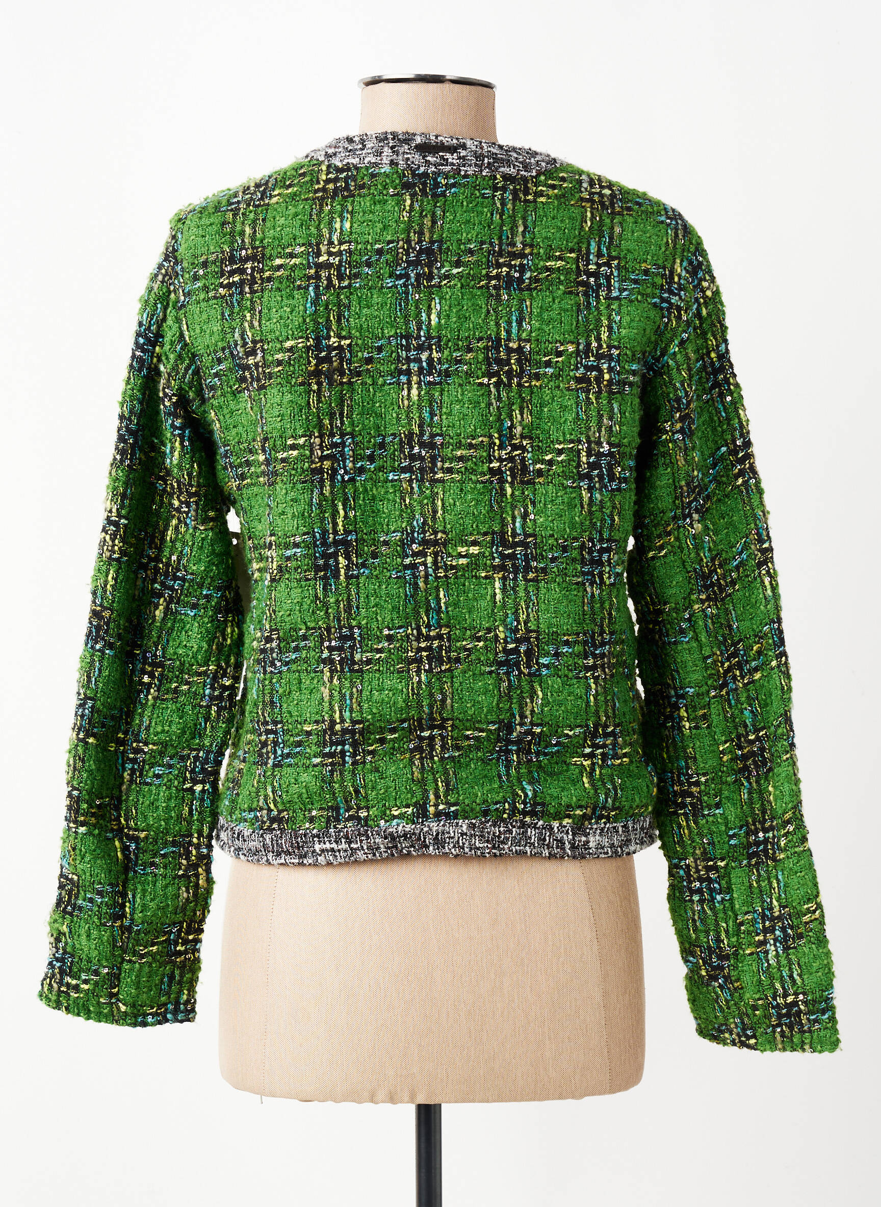 Veste chic poches vert AGATHE & LOUISE femme